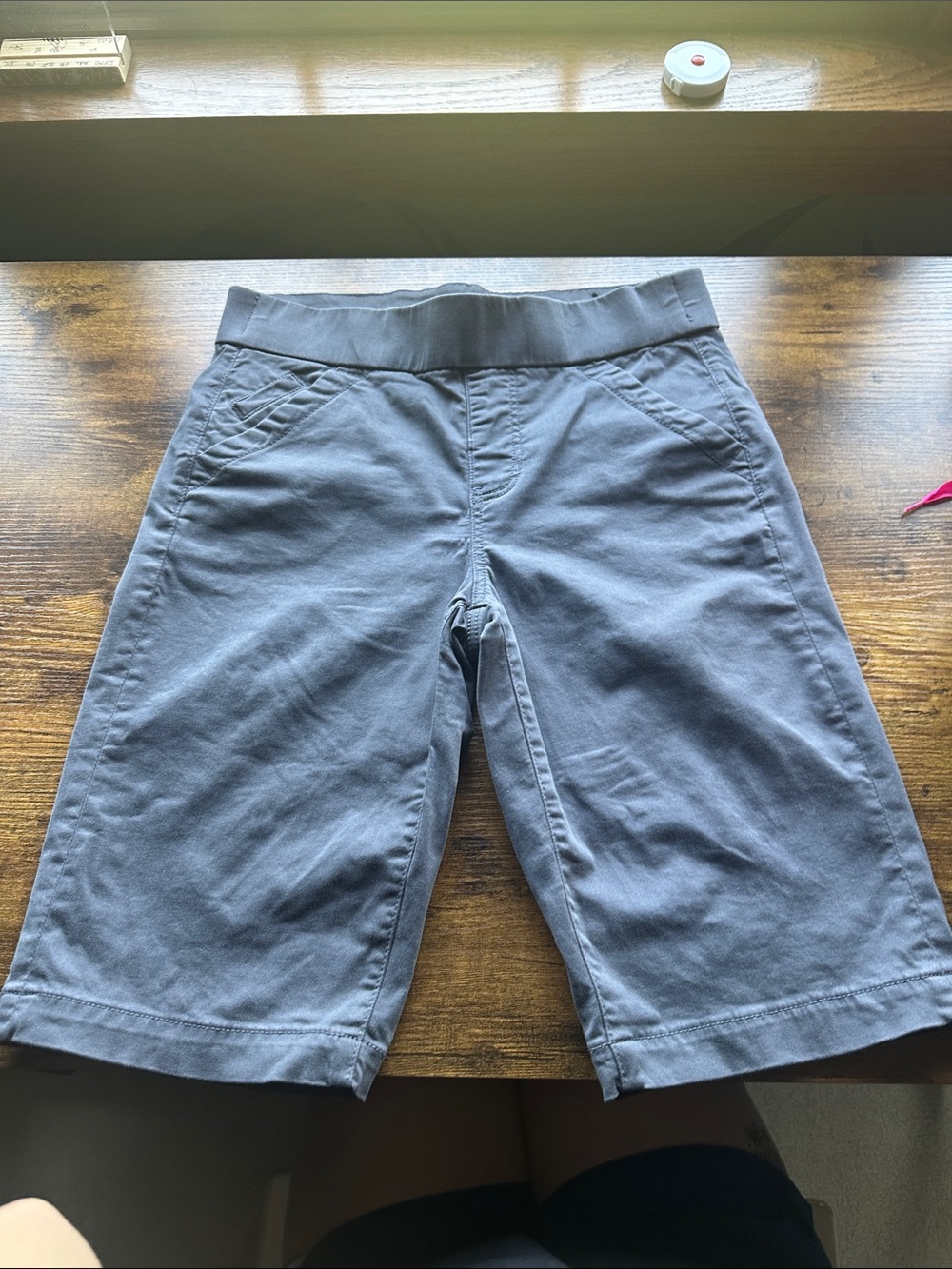 Liverpool Los Angeles Charcoal Gray Waistband Shorts